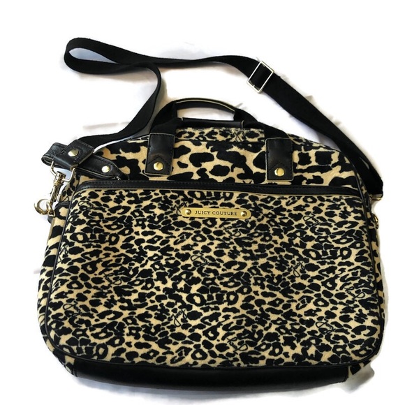 Juicy Couture Handbags - Juicy couture animal print velour bag